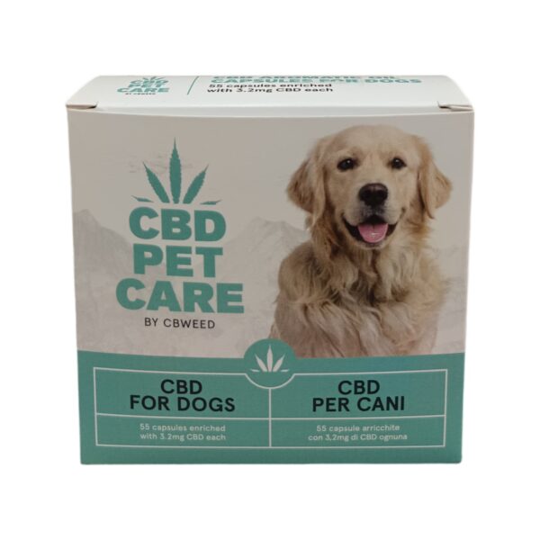 Cápsulas de aceite de CBD para perro