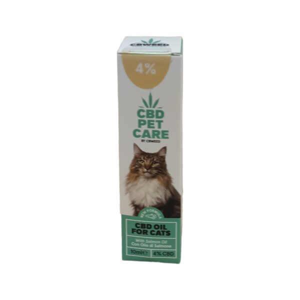 Aceite de CBD para gatos 4% con aceite de salmón