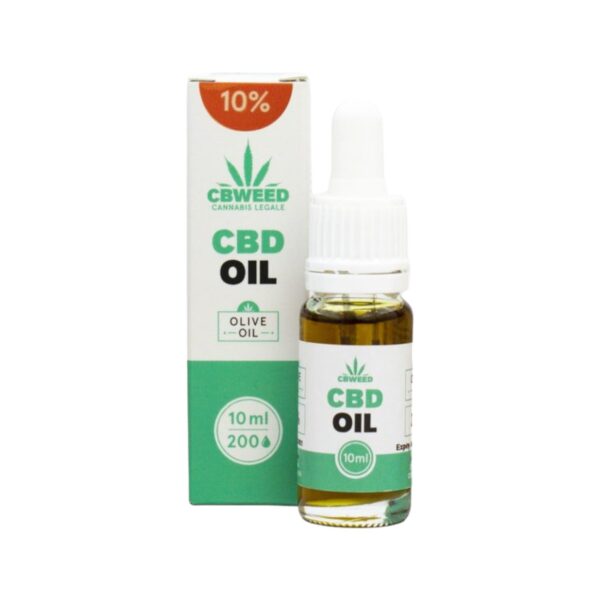 Aceite de CBD del 10 porciento con aceite base oliva