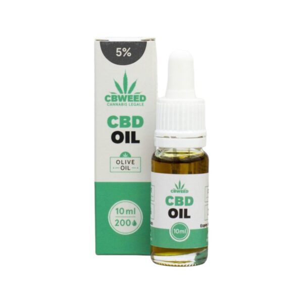 Aceite de CBD del 5 porciento con aceite base oliva